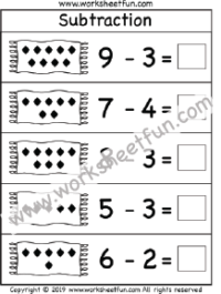 1st Grade Subtraction / FREE Printable Worksheets - Worksheetfun
