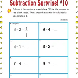 1st Grade Subtraction Worksheets &  Free Printables 