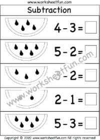 Subtraction / FREE Printable Worksheets - Worksheetfun