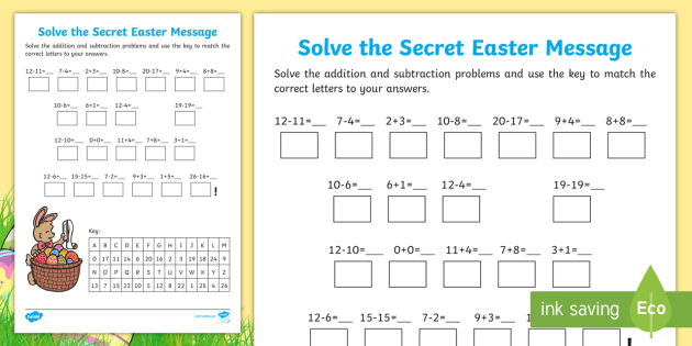 subtraction worksheet hidden picture