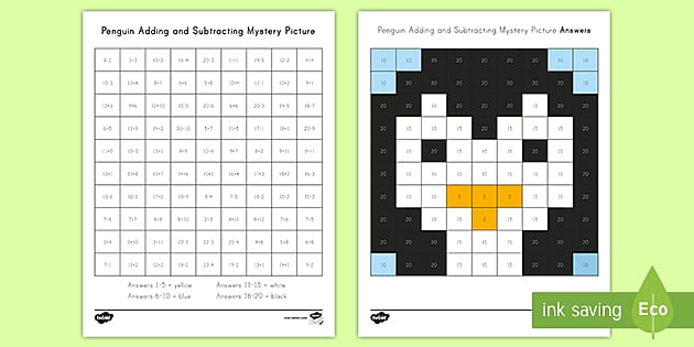 Penguin Math Worksheet | 2nd Grade Resource | Twinkl USA