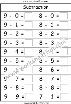 Subtraction Worksheets / FREE Printable Worksheets - Worksheetfun