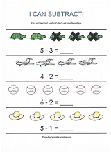Free Subtraction Worksheets