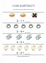 Free Subtraction Worksheets