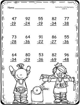FREEBIE-Addition and Subtraction with Regrouping Printables by ...