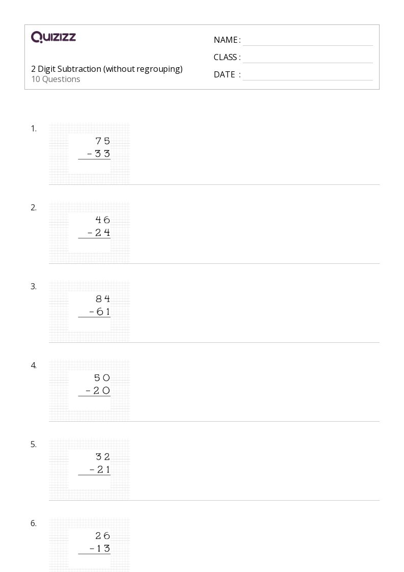 50+ Three-Digit Subtraction and Regrouping worksheets for 1st ...