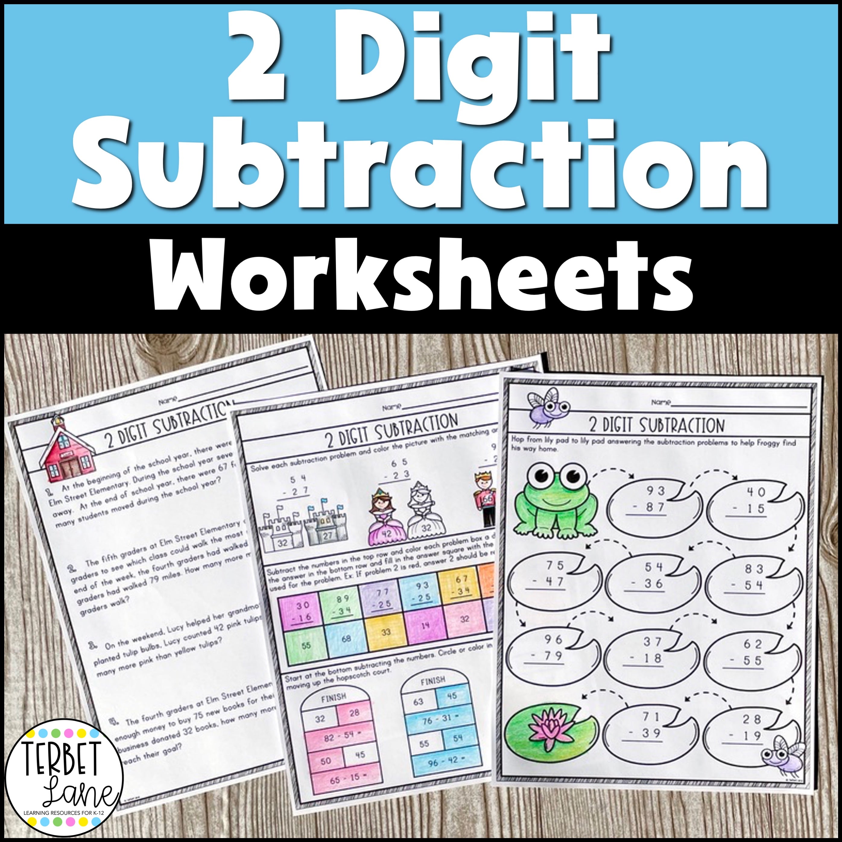 subtraction worksheet regrouping 2nd