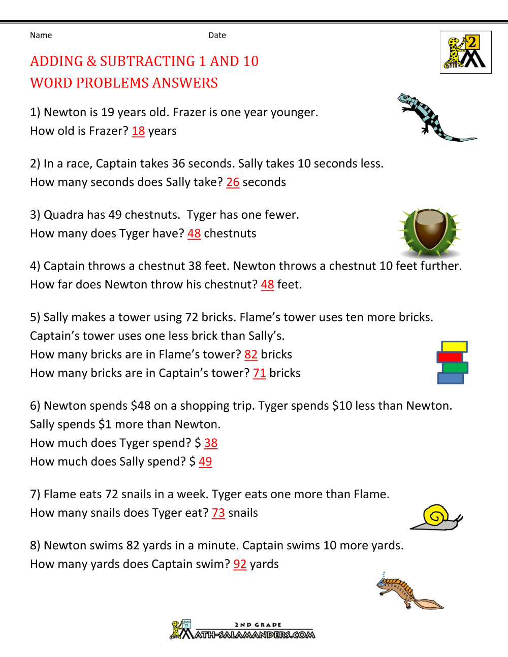 Printable Addition and Subtraction Worksheets Worksheets Library