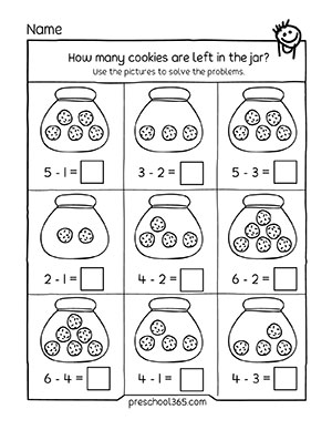 Subtraction Worksheets for Kindergarten -Worksheets Library