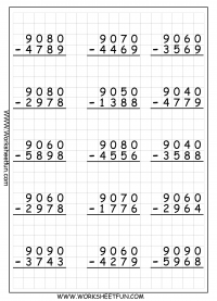 Subtraction Regrouping / FREE Printable Worksheets - Worksheetfun
