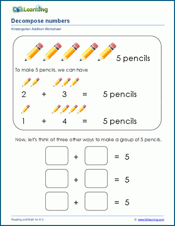 Making numbers up to 10 worksheet | Worsheets library
