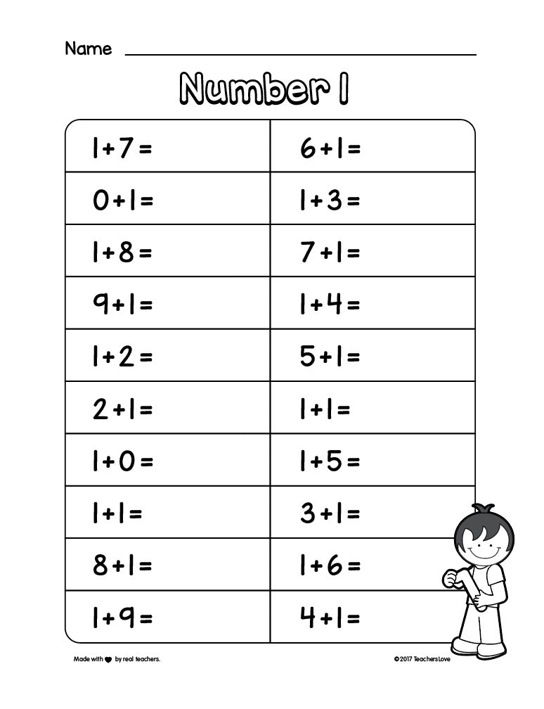 subtraction worksheet with 0