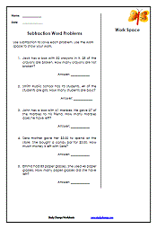 Advanced Subtraction Worksheets-StudyChamps