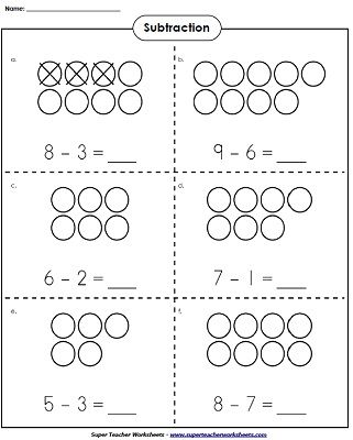 Basic Subtraction Worksheets | Basic subtraction worksheets, Basic ...