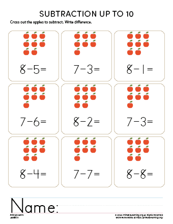 Subtraction Worksheets &  Printables  