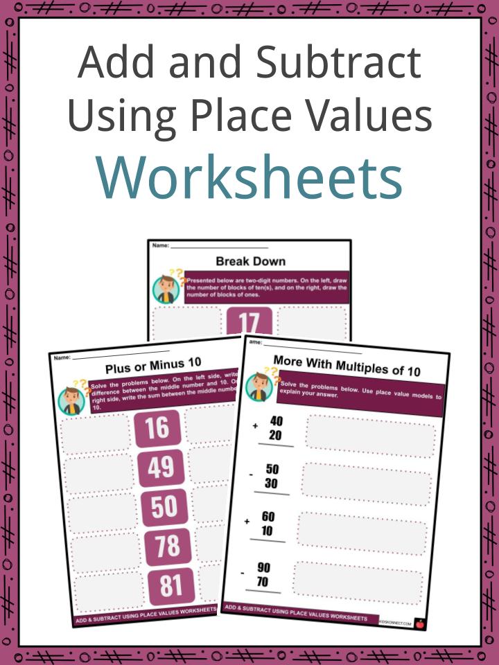subtraction worksheet with place