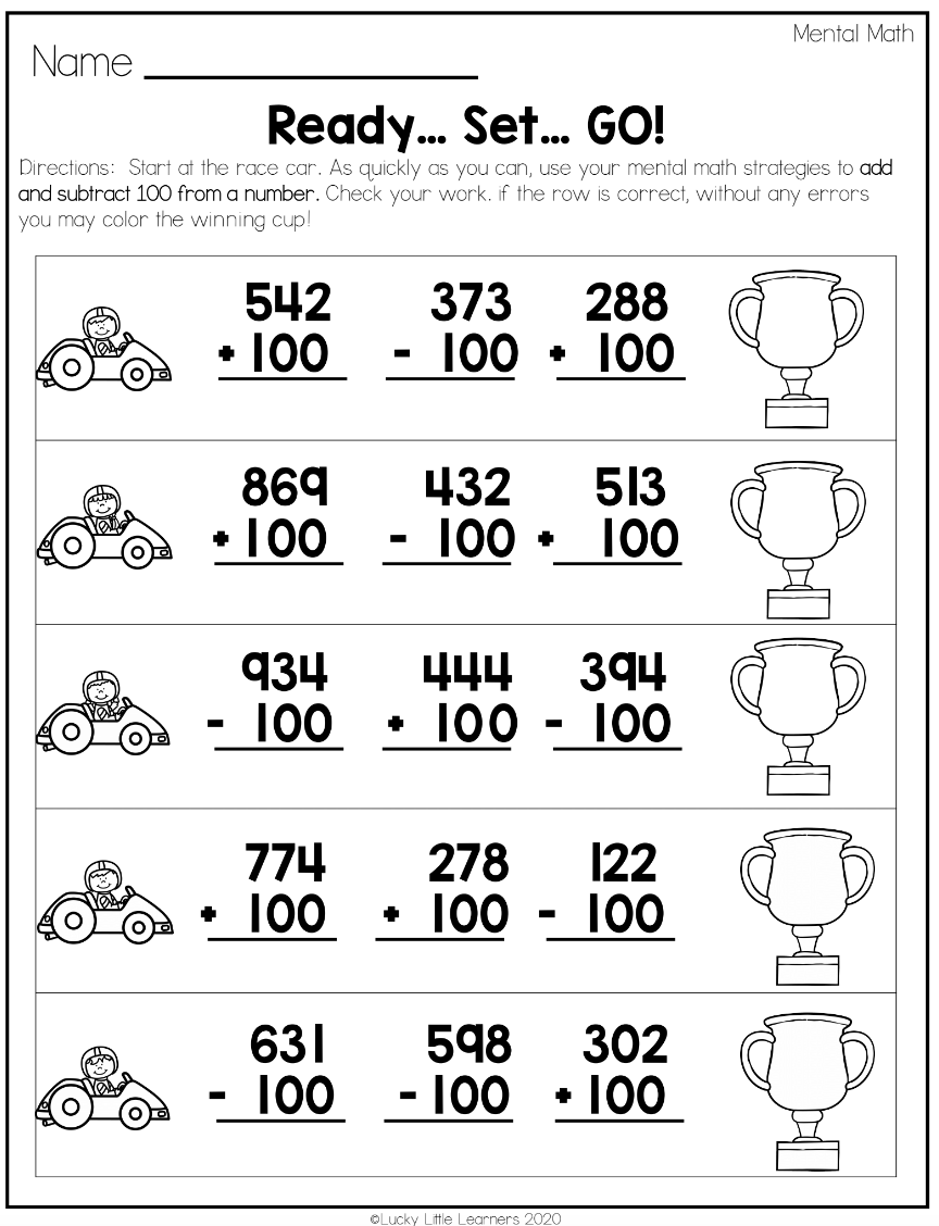 Using 2nd Grade Math Worksheets to Teach 3-Digit Subtraction With ...
