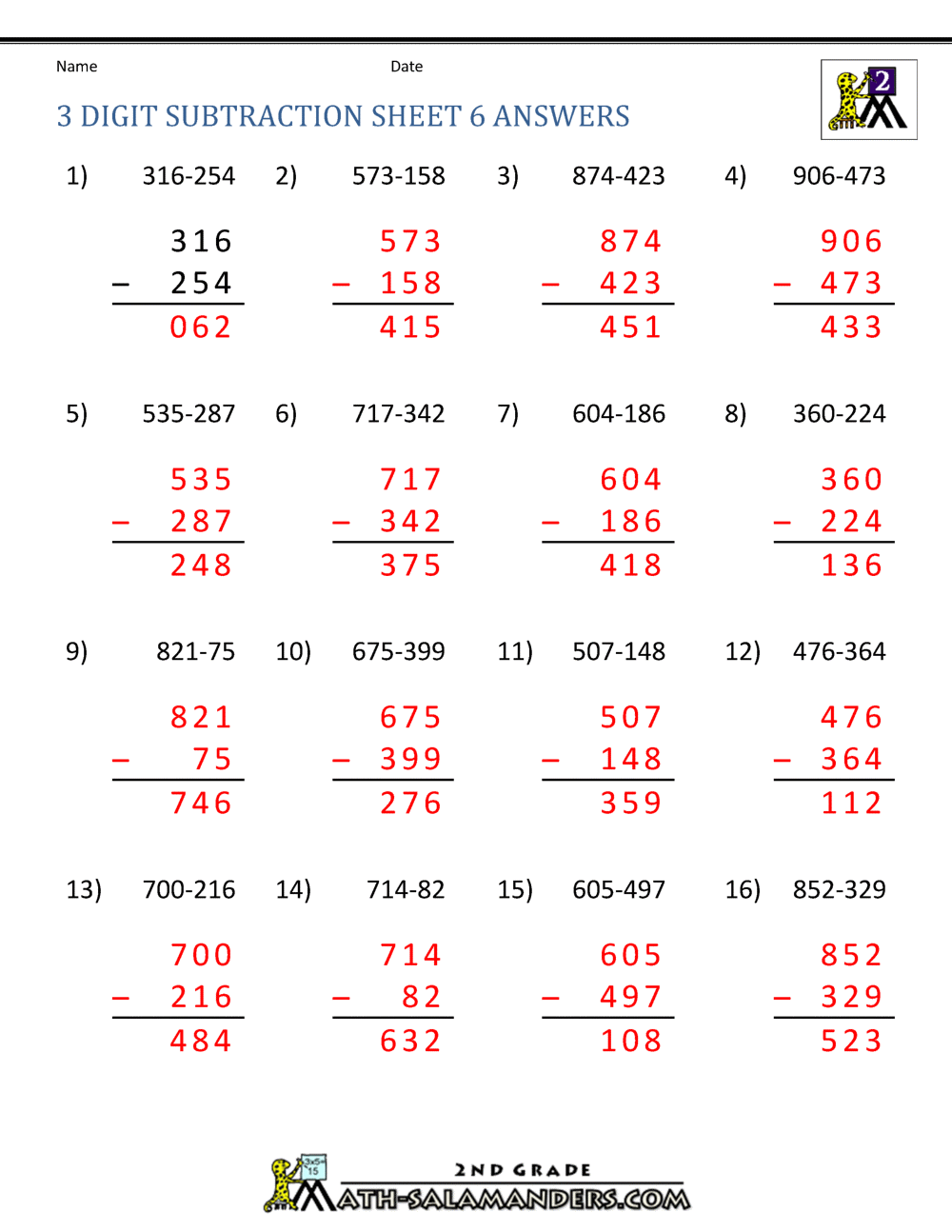 subtraction worksheet with regrouping pdf