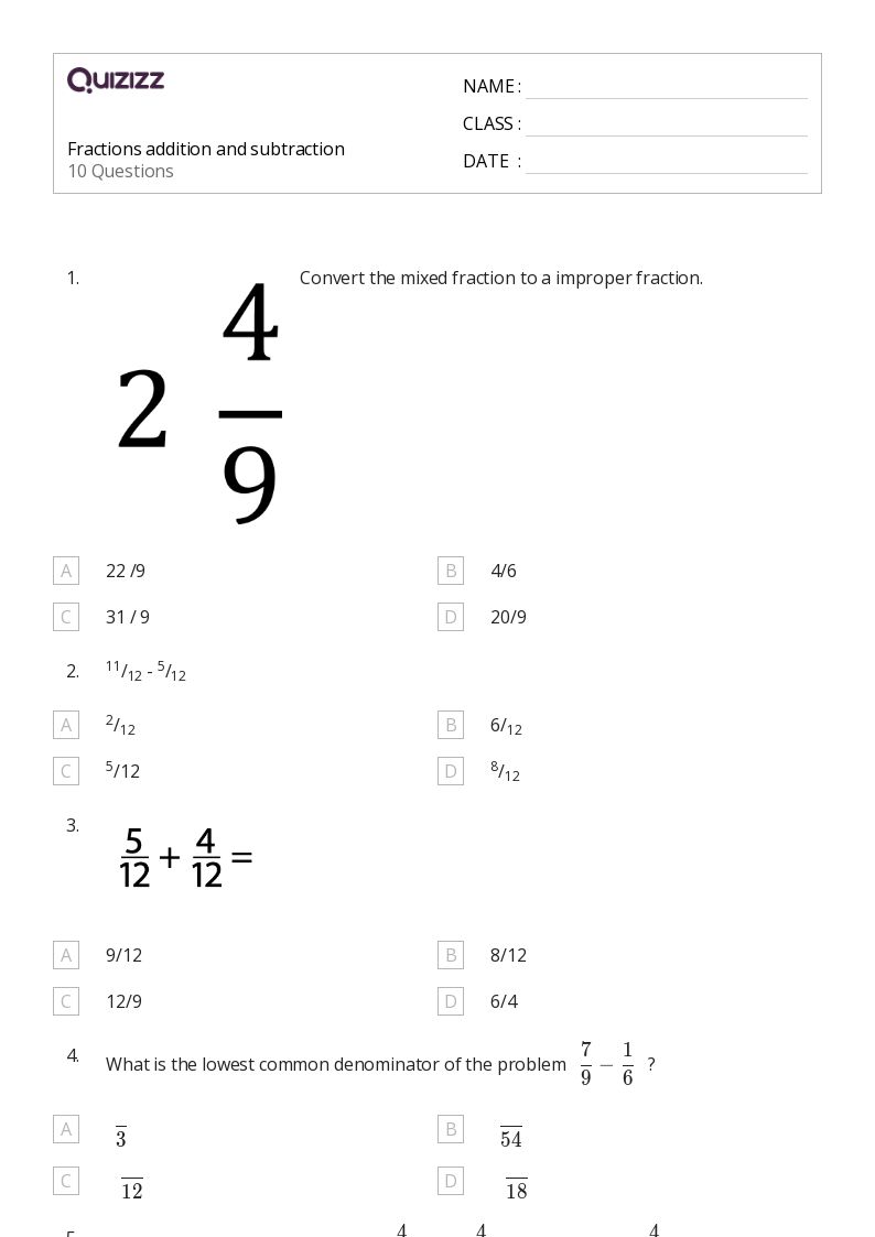 50+ Mixed Addition and Subtraction worksheets for 3rd Year on ...