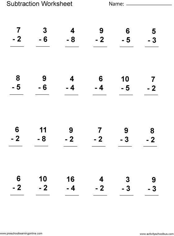 First Grade Math Worksheets-First Grade Math Printables
