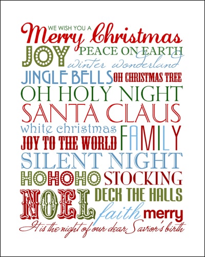 Christmas subway art Archives - Pink Polka Dot Creations