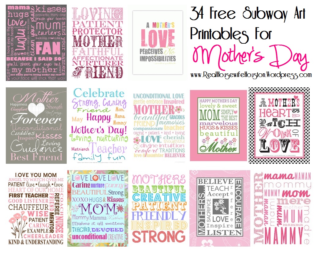 subway art printables