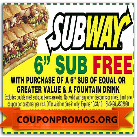 subway sandwich coupons printable 2017
