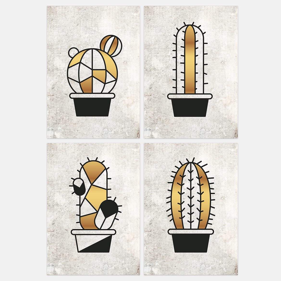 Printable Cactus Wall Art | Boho Botanical Home Office Decor - El ...