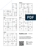 sudoku printable puzzles para imprimir