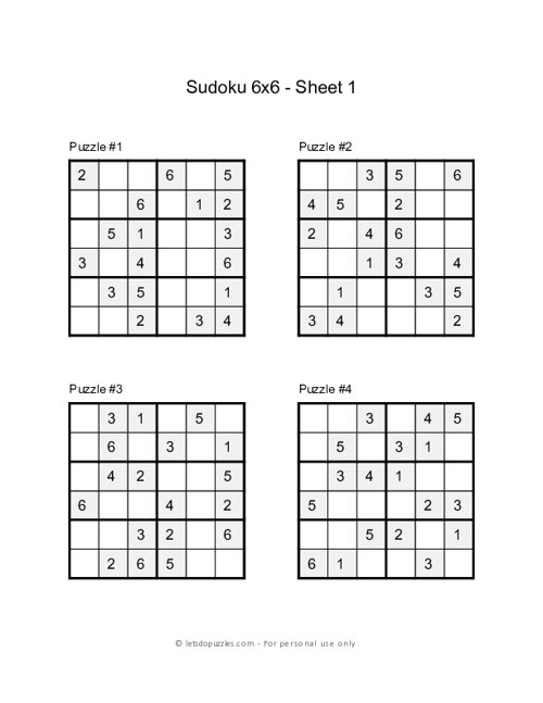 sudoku printable puzzles para imprimir