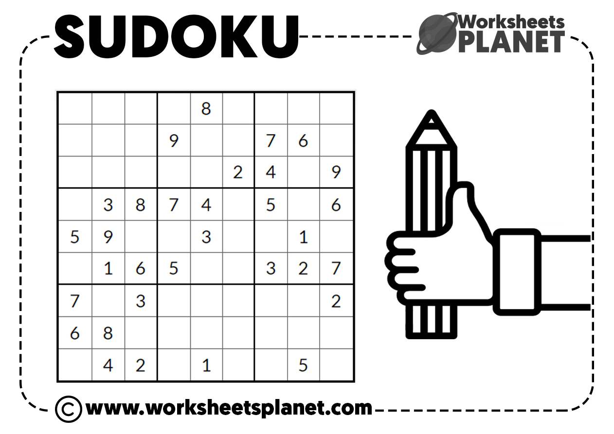 SUDOKUS for KIDS | Math Sudoku Puzzles Ready to print