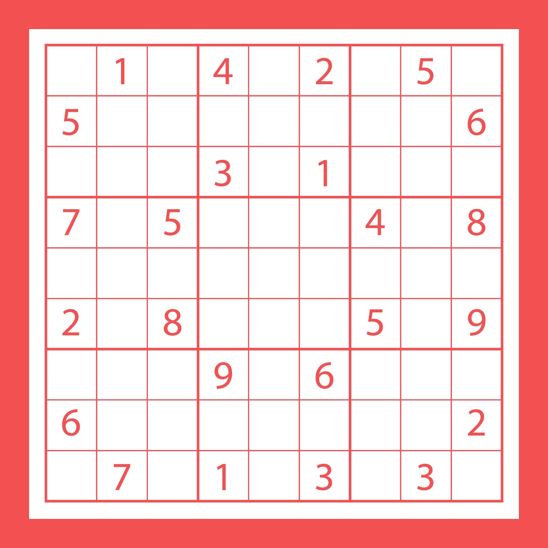 sudoku tough printable