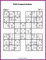 Printable Killer Sudoku