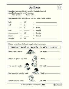 suffix worksheet 2nd grade