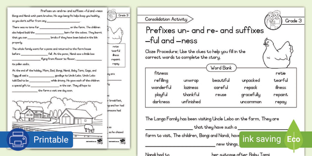 Prefixes And Suffixes Worksheets I Resource I Twinkl ZA