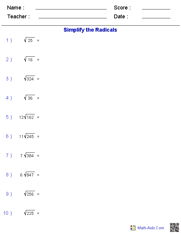 sum up math worksheet answers