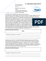 summary and main idea worksheet 1