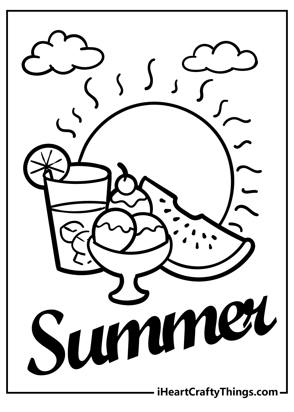 New Summer Coloring Pages For 2024 (100% Free Printables)