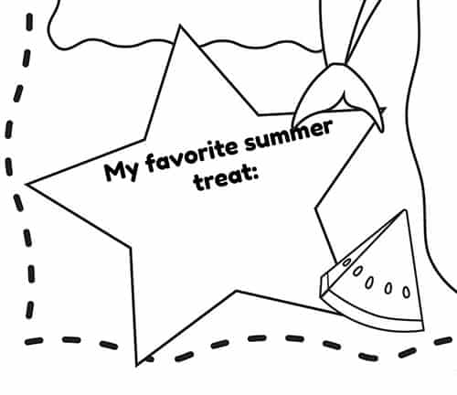 summer fun worksheet 1st grade