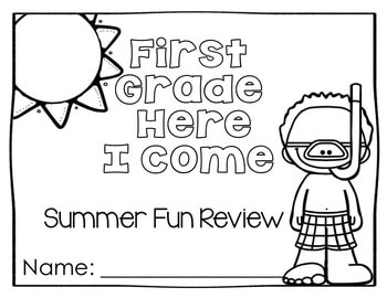 summer fun worksheet 1st grade