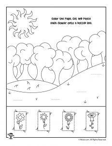 summer fun worksheet for kindergarten