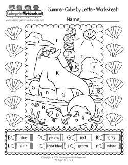 Summer Worksheets for Kindergarten (Free Printables)