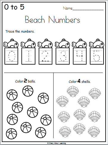 Ready For Kindergarten Math Workbook - Summer Math Worksheets