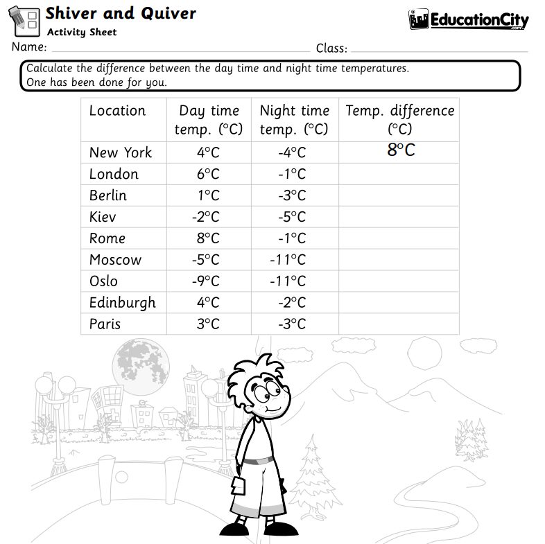 summer maths worksheet