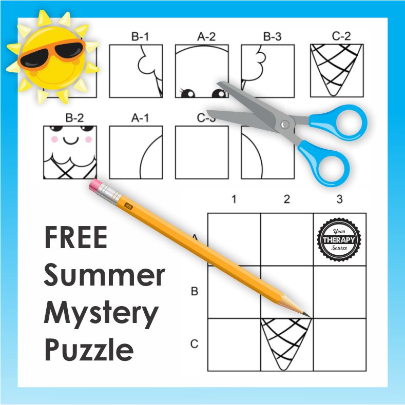 summer puzzle worksheet