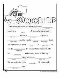Summer Fun Worksheets for Kids and English Learners (Free Download ...