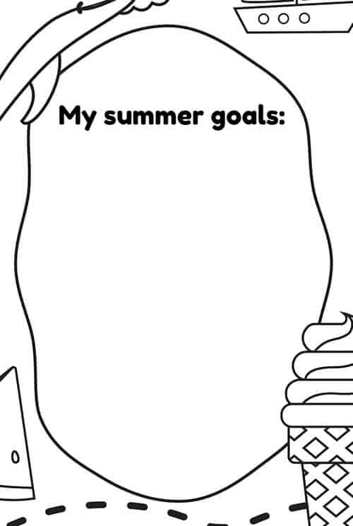 Free Printable Summer Activities Worksheet | Mrs. Merry