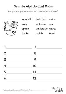 summer worksheet for kids