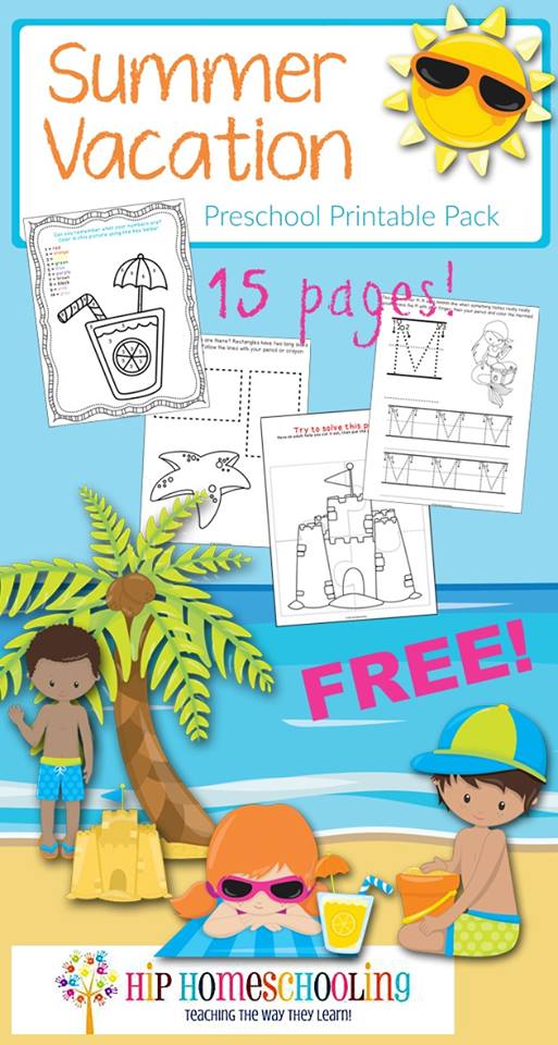 Fun Summer Worksheets for Preschoolers