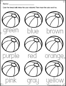 ? FREE Summer Worksheets for Preschool